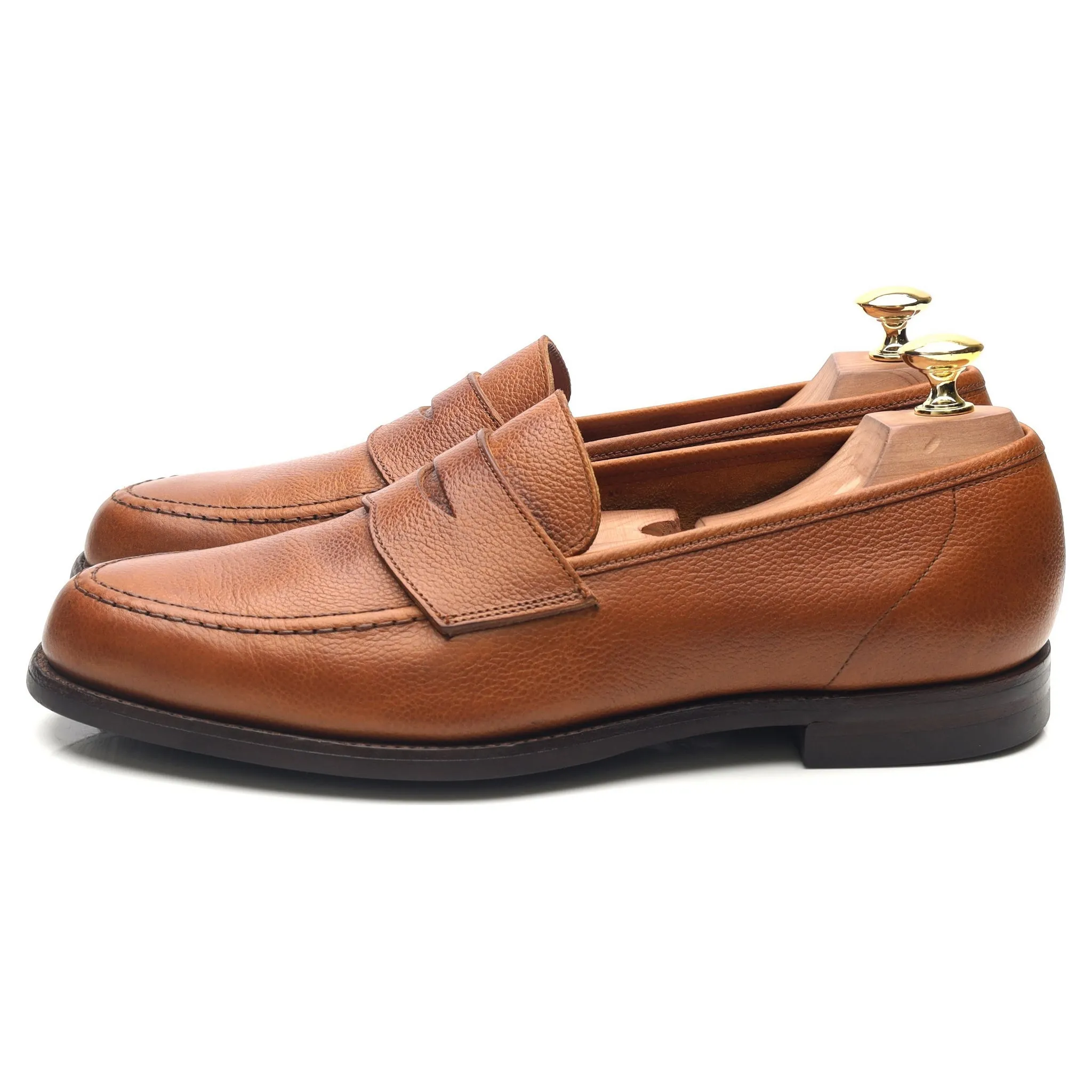 'Harvard 2' Tan Brown Leather Loafers UK 8 E