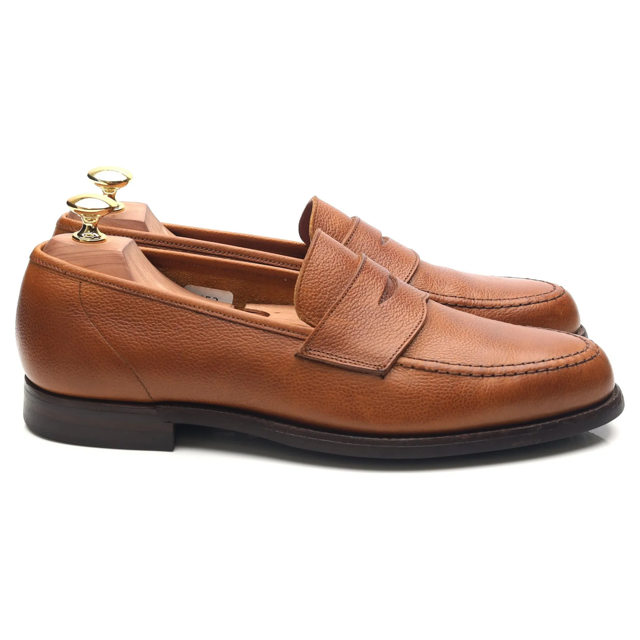 'Harvard 2' Tan Brown Leather Loafers UK 8 E