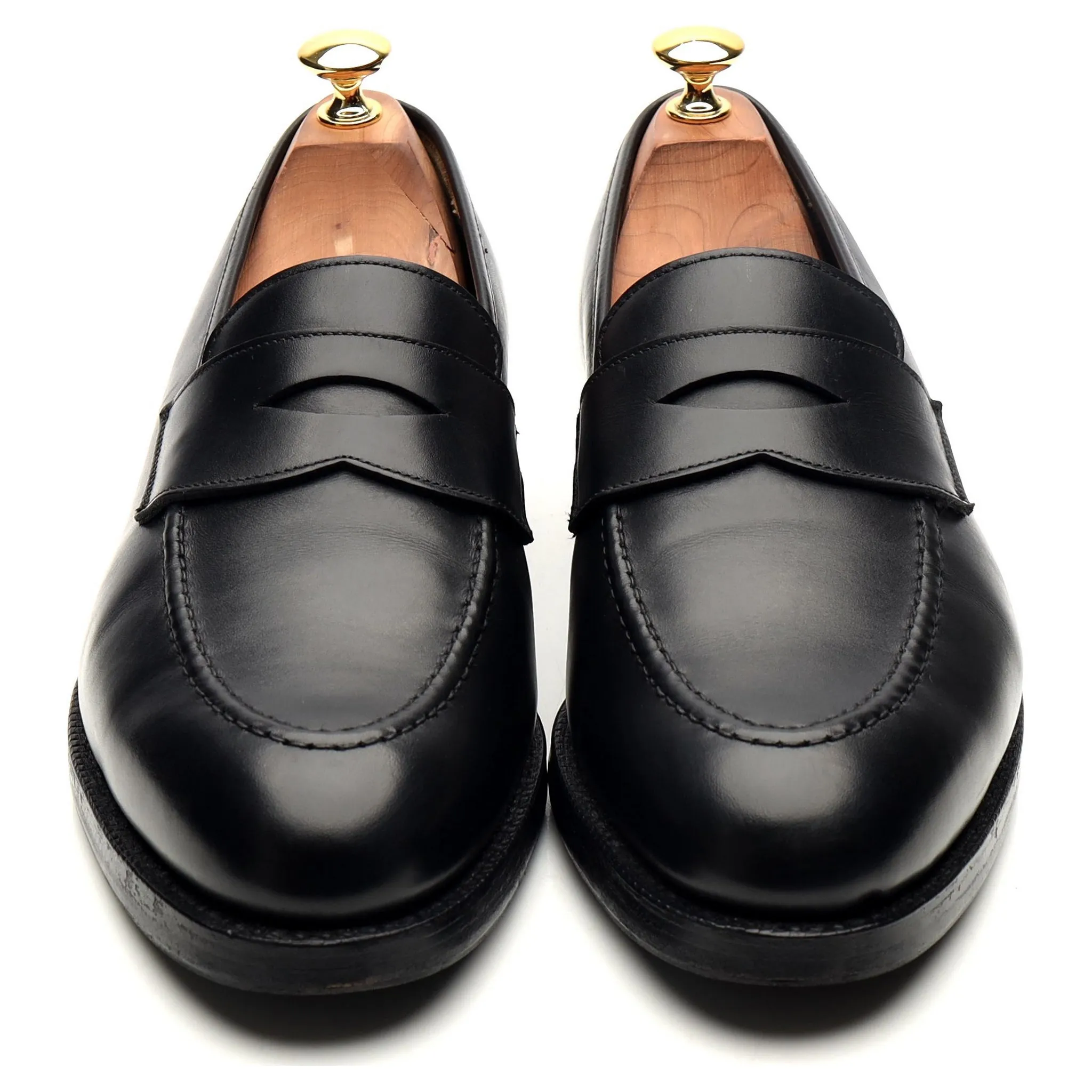 'Henley' Black Leather Loafers UK 9 E