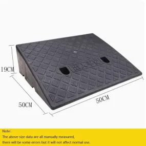 High 19cm Car Access Ramp Triangle Pad Speed Reducer Durable Threshold for Automobile Motorcycle Heavy Wheelchair Rubber Wheel