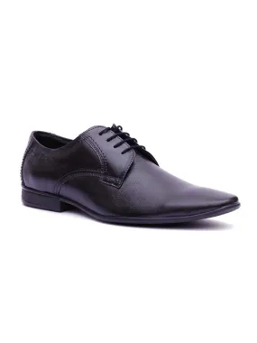 HITZ5201 Men's Black Leather Formal  Lace-Up Shoes