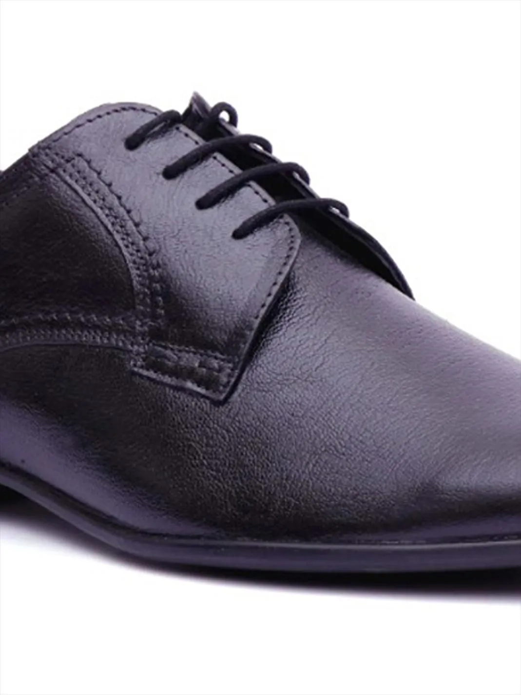 HITZ5201 Men's Black Leather Formal  Lace-Up Shoes