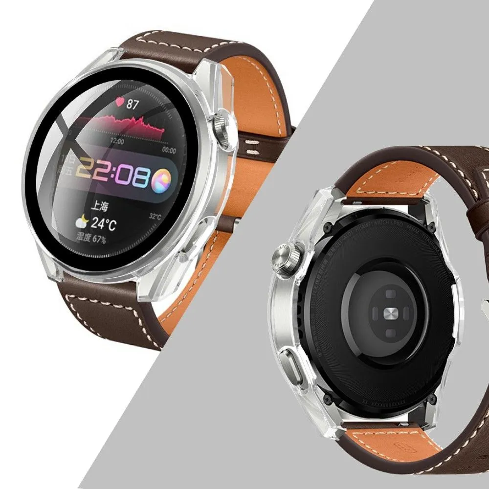 Huawei Watch 3 Pro simple cover   tempered glass - Transparent