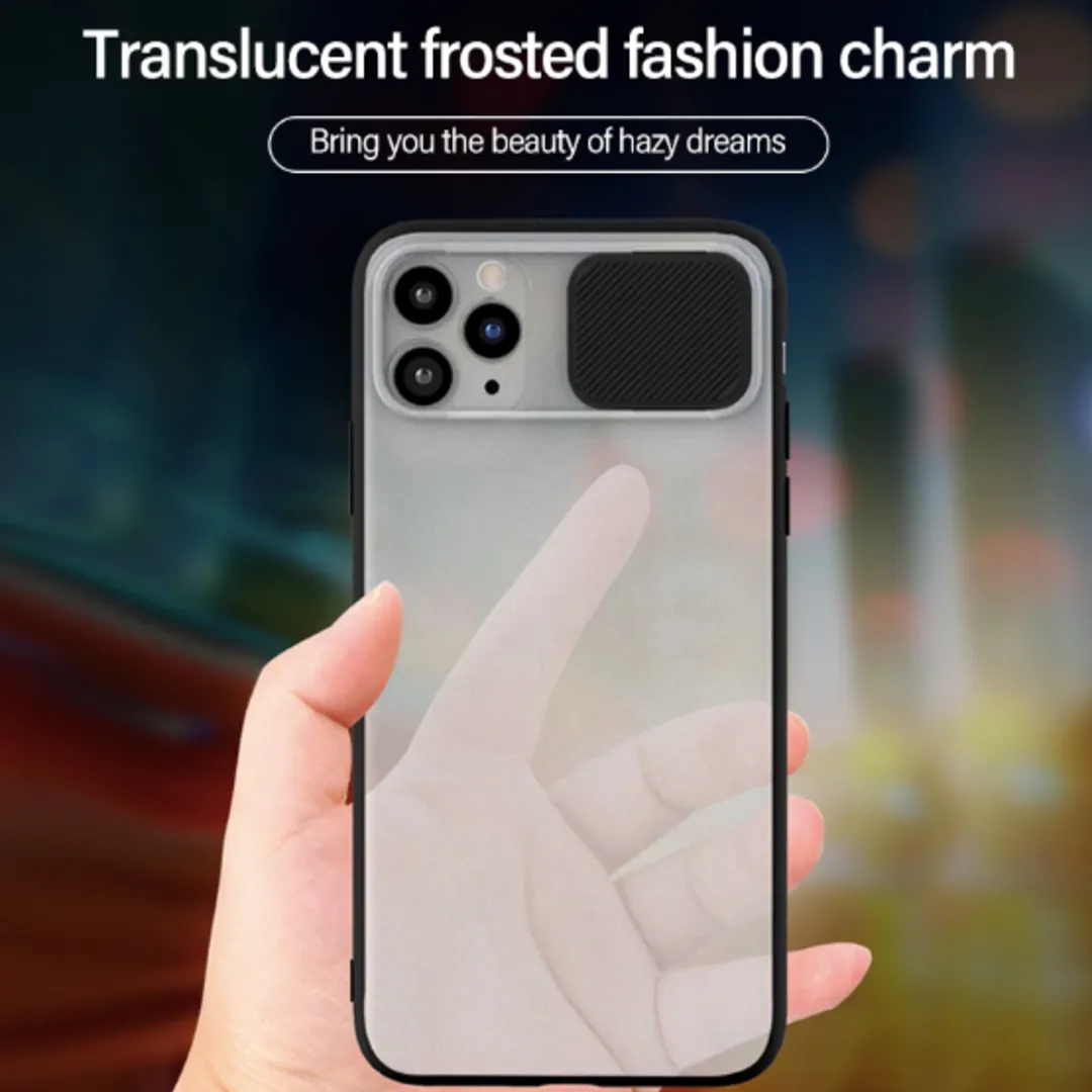 iPhone 12 Series - Camera Slide Case With Tempered Glass