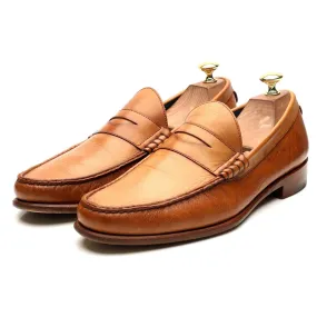 'Jack 2' Tan Brown Leather Loafers UK 7.5 F