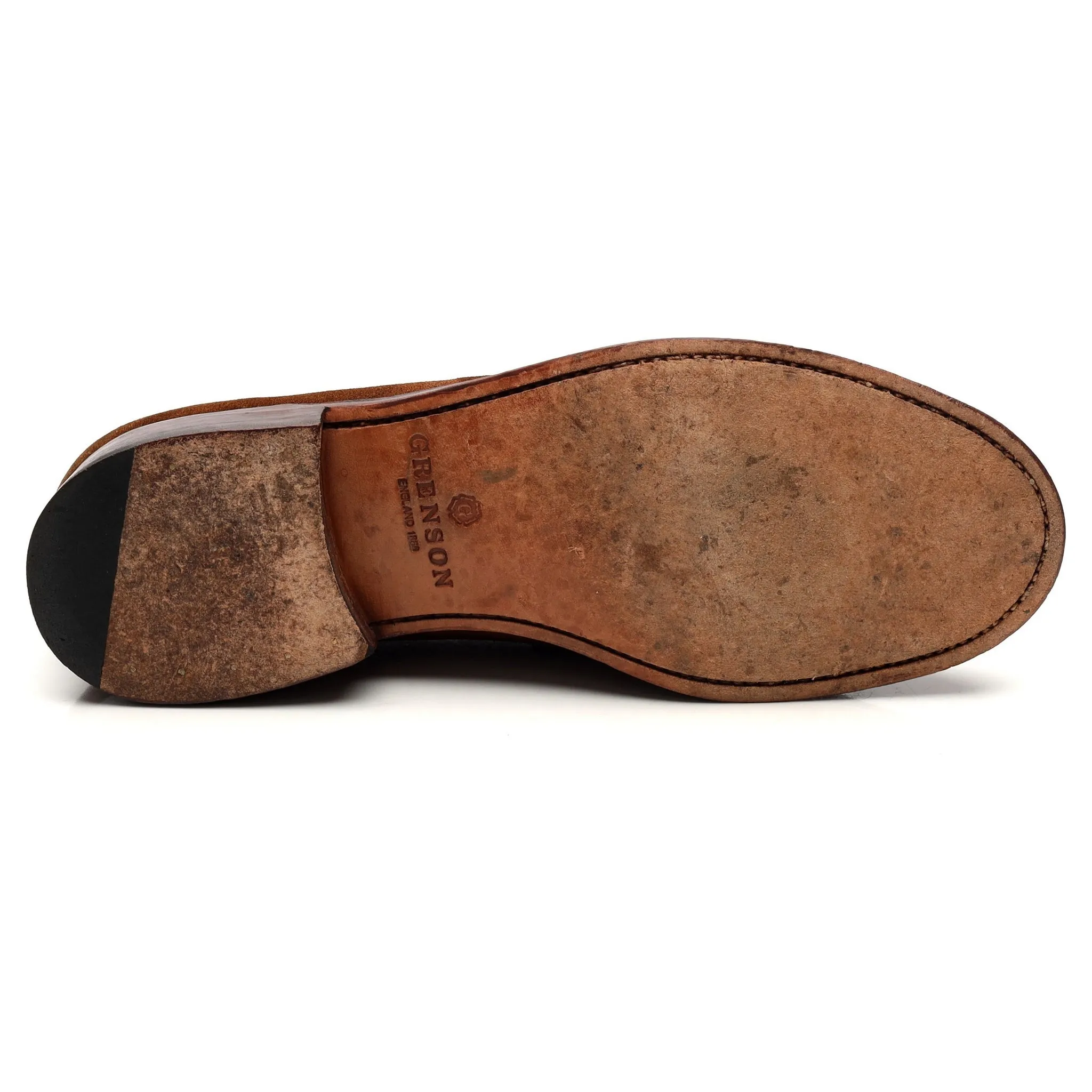 'James' Snuff Brown Suede Loafers UK 8 E