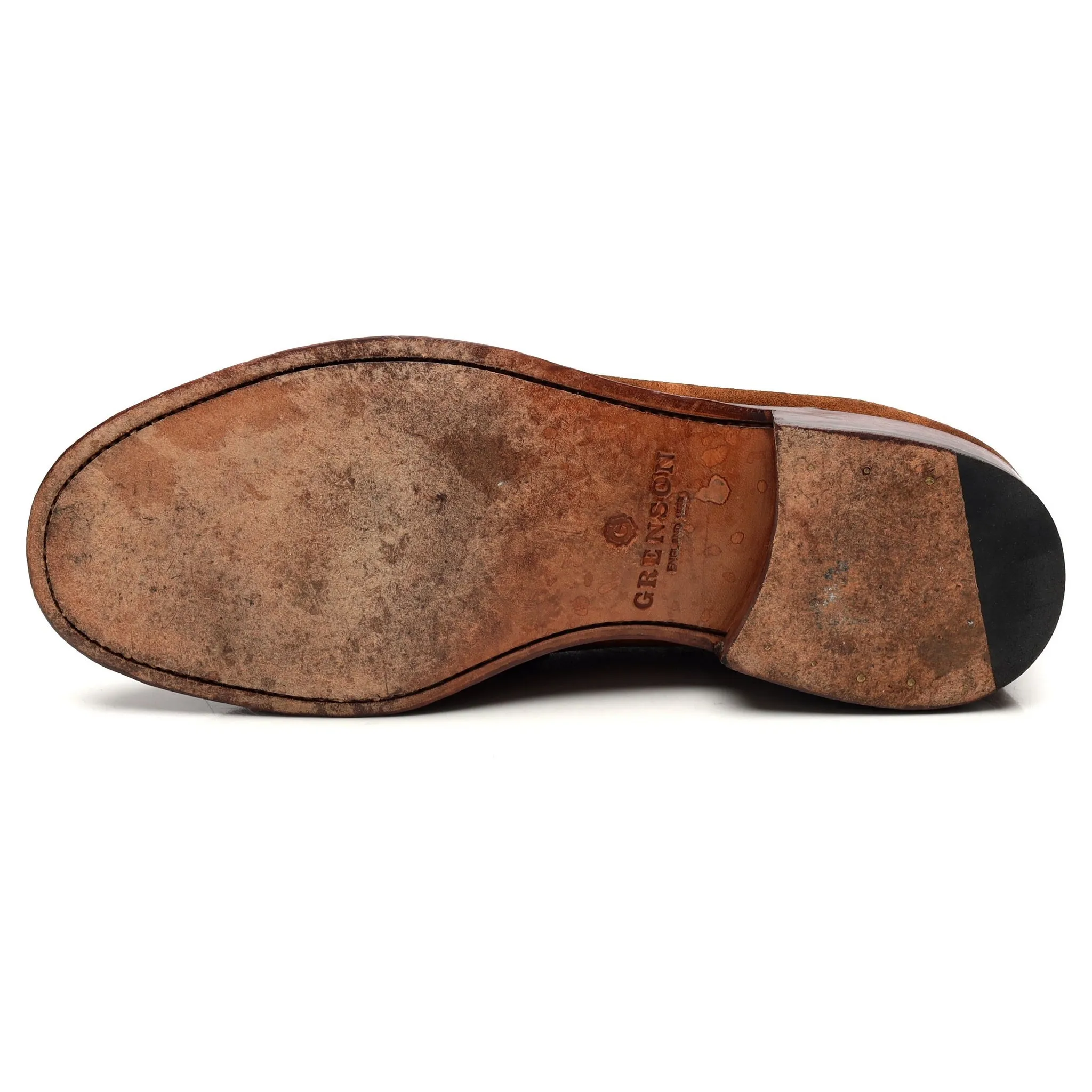 'James' Snuff Brown Suede Loafers UK 8 E