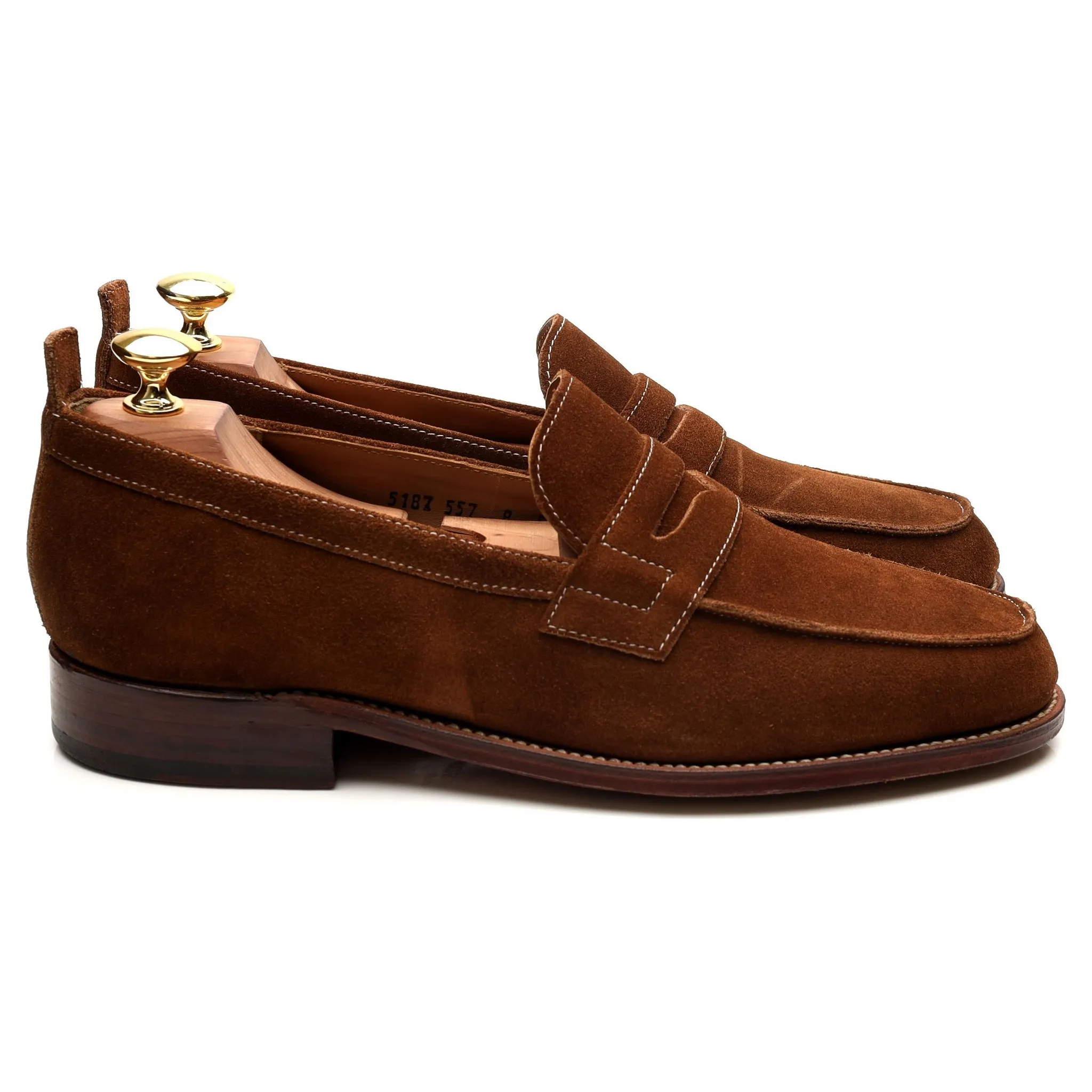 'James' Snuff Brown Suede Loafers UK 8 E