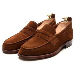 'James' Snuff Brown Suede Loafers UK 8 E