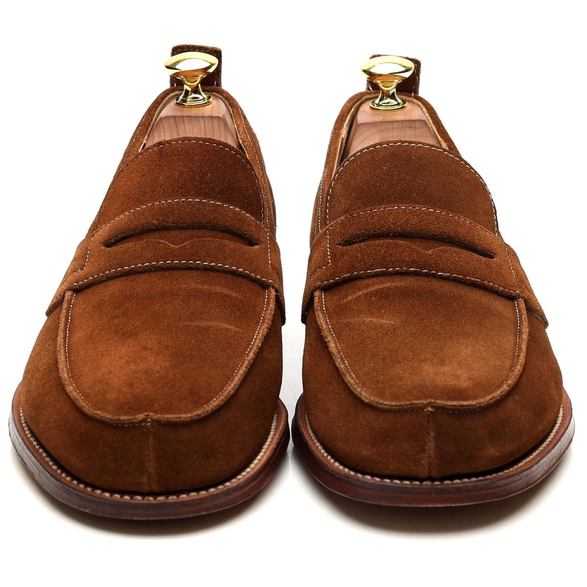 'James' Snuff Brown Suede Loafers UK 8 E