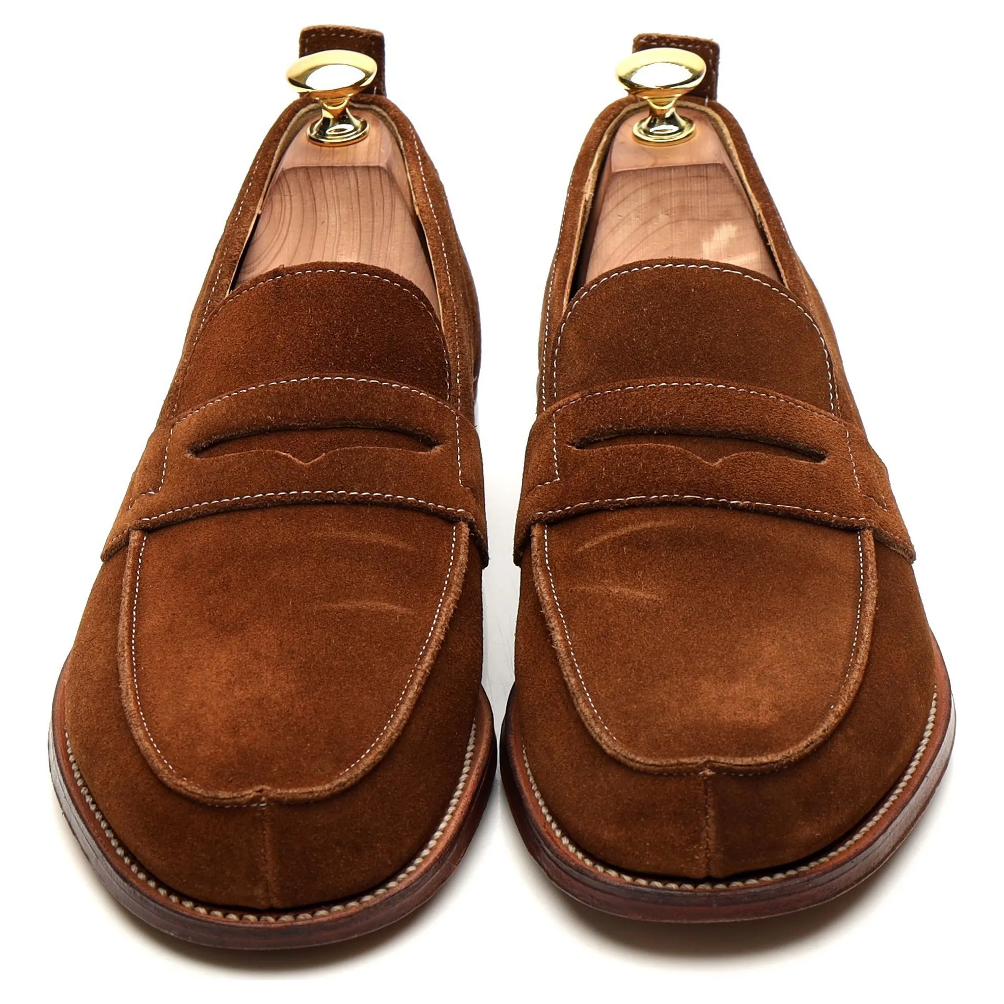 'James' Snuff Brown Suede Loafers UK 8 E