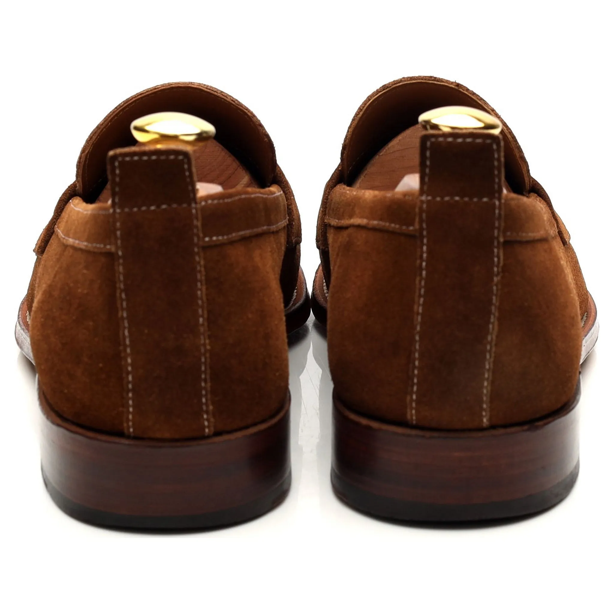 'James' Snuff Brown Suede Loafers UK 8 E