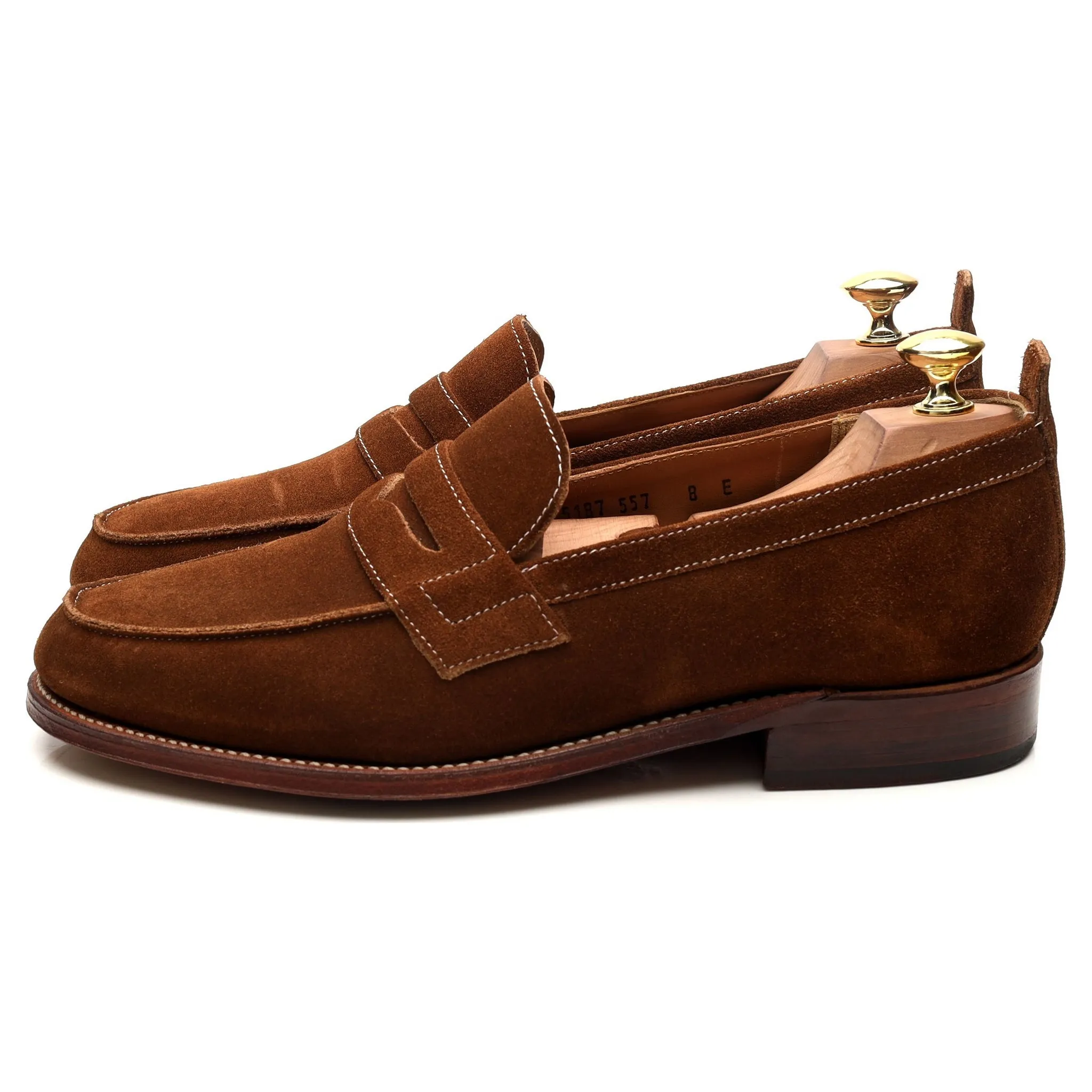 'James' Snuff Brown Suede Loafers UK 8 E