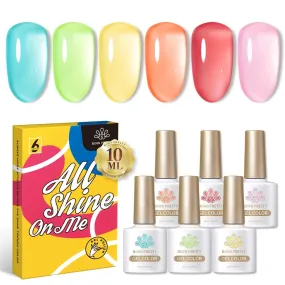 Jelly Gel - Gel Polish 6 Colour Set