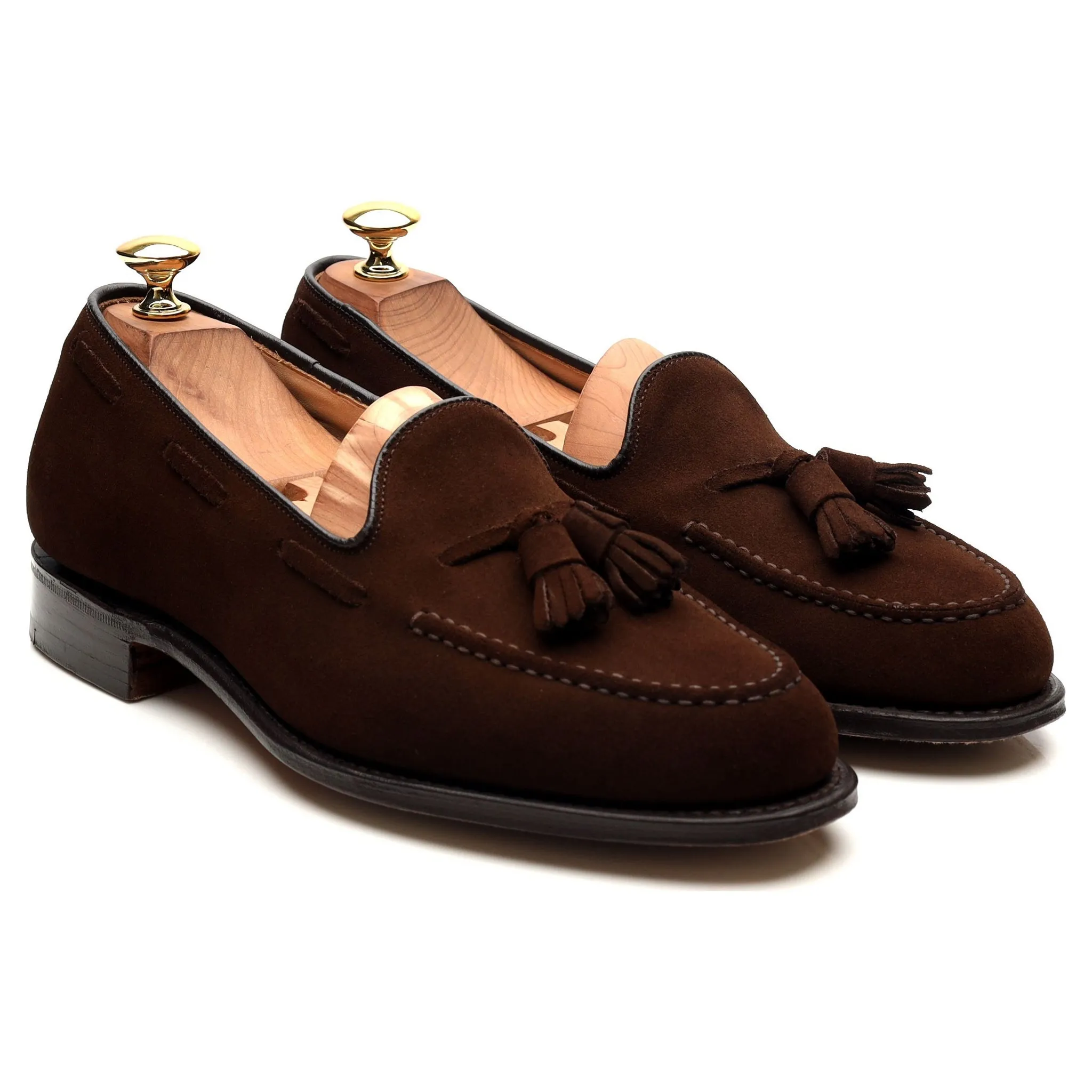 'Keats 450' Brown Suede Tassel Loafers UK 6.5 F