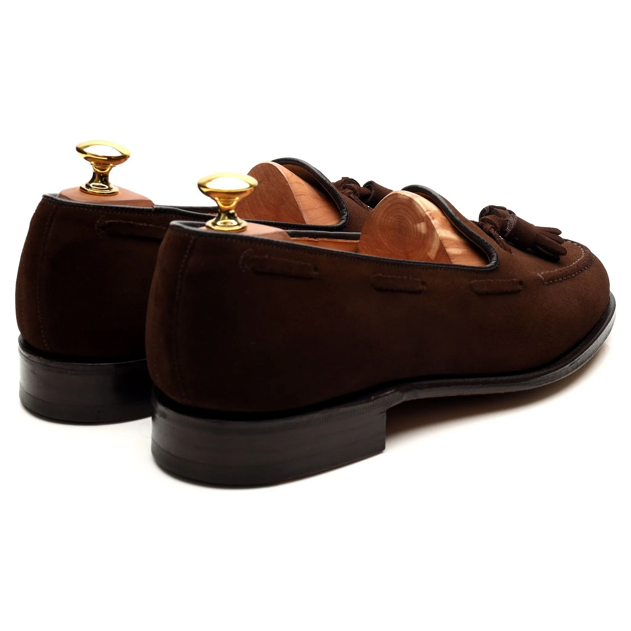 'Keats 450' Brown Suede Tassel Loafers UK 6.5 F