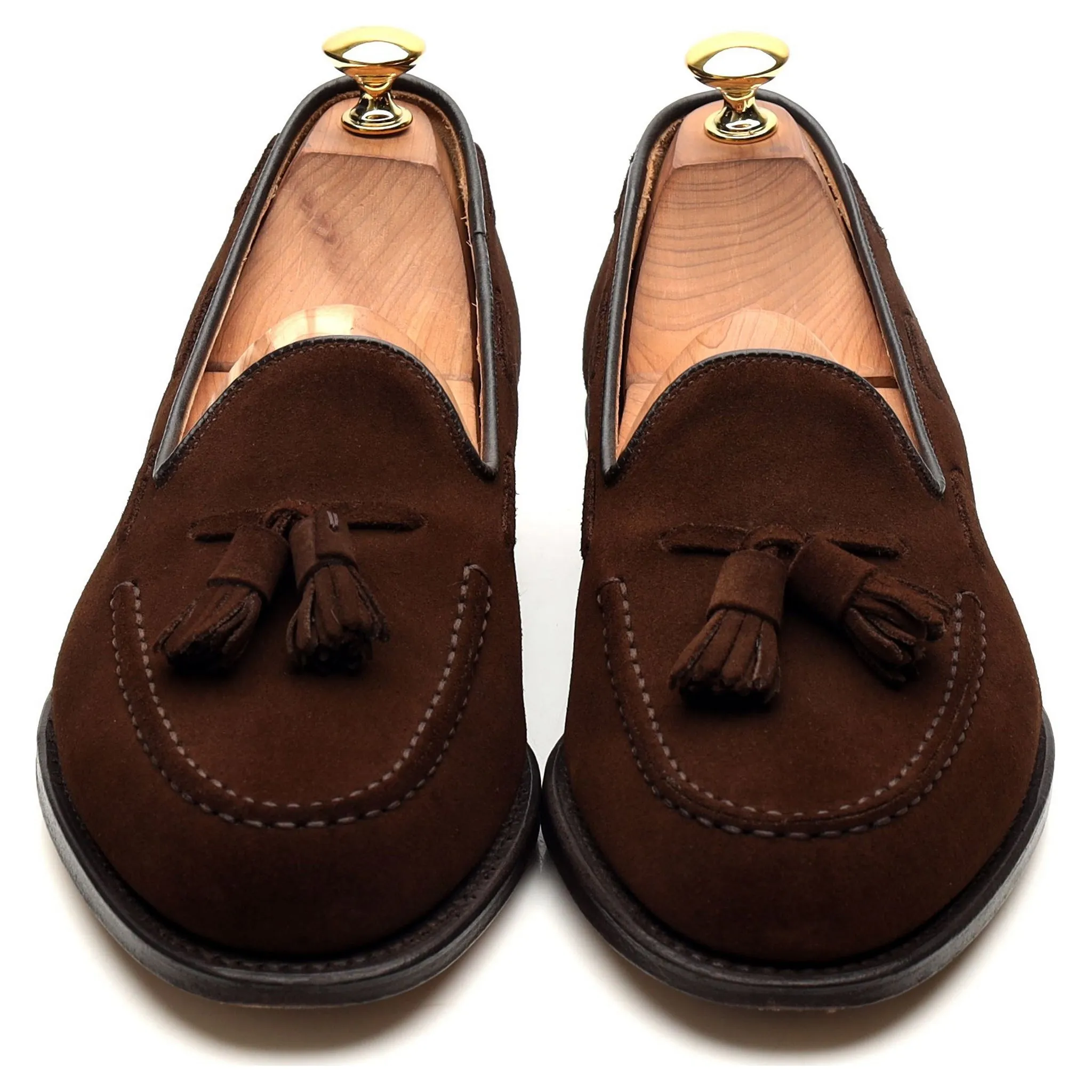 'Keats 450' Brown Suede Tassel Loafers UK 6.5 F