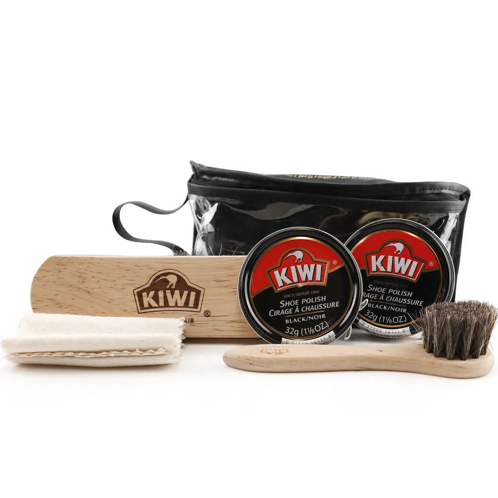 KIWI Black Shoe Care Kit