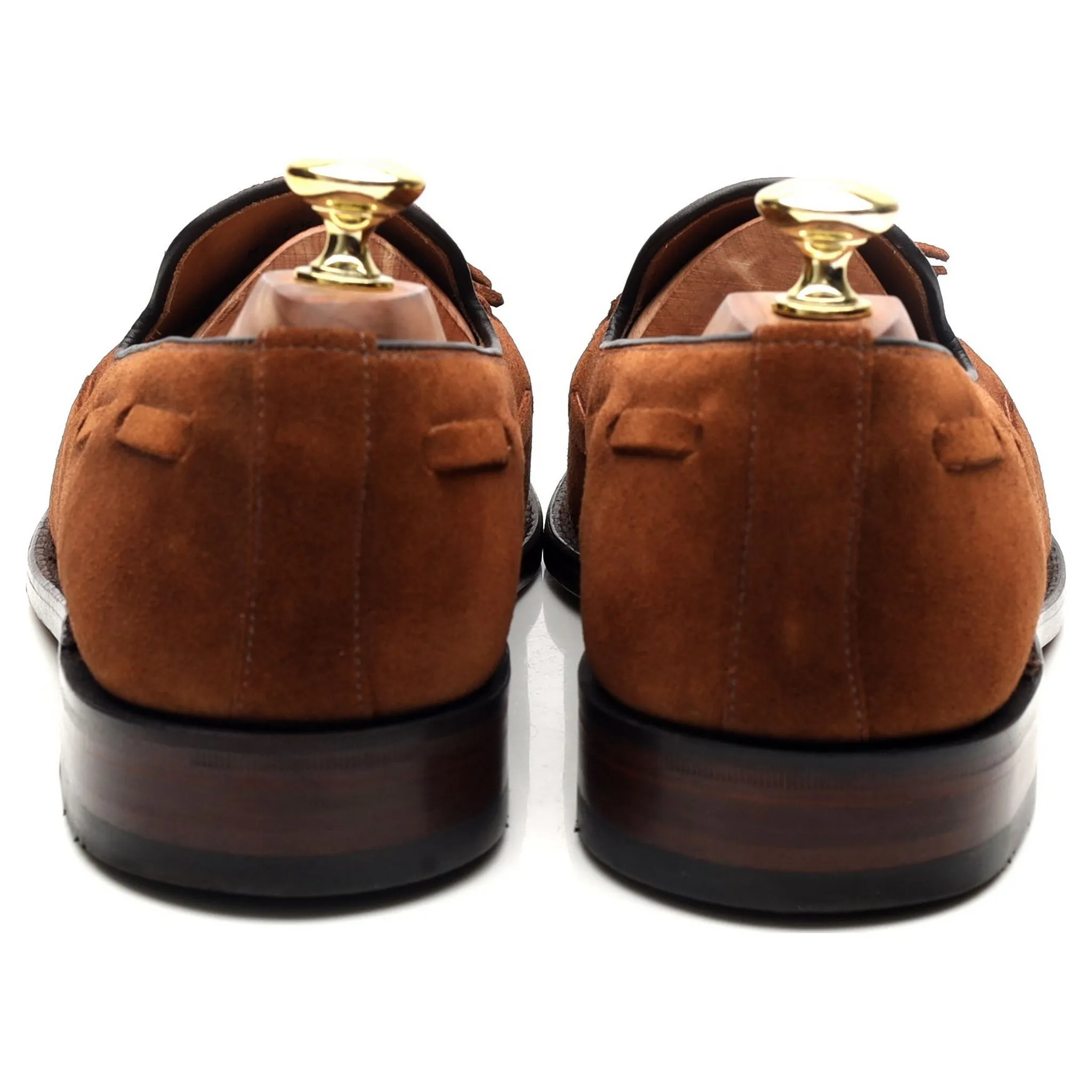 'Lincoln' Brown Suede Tassel Loafers UK 7.5 F