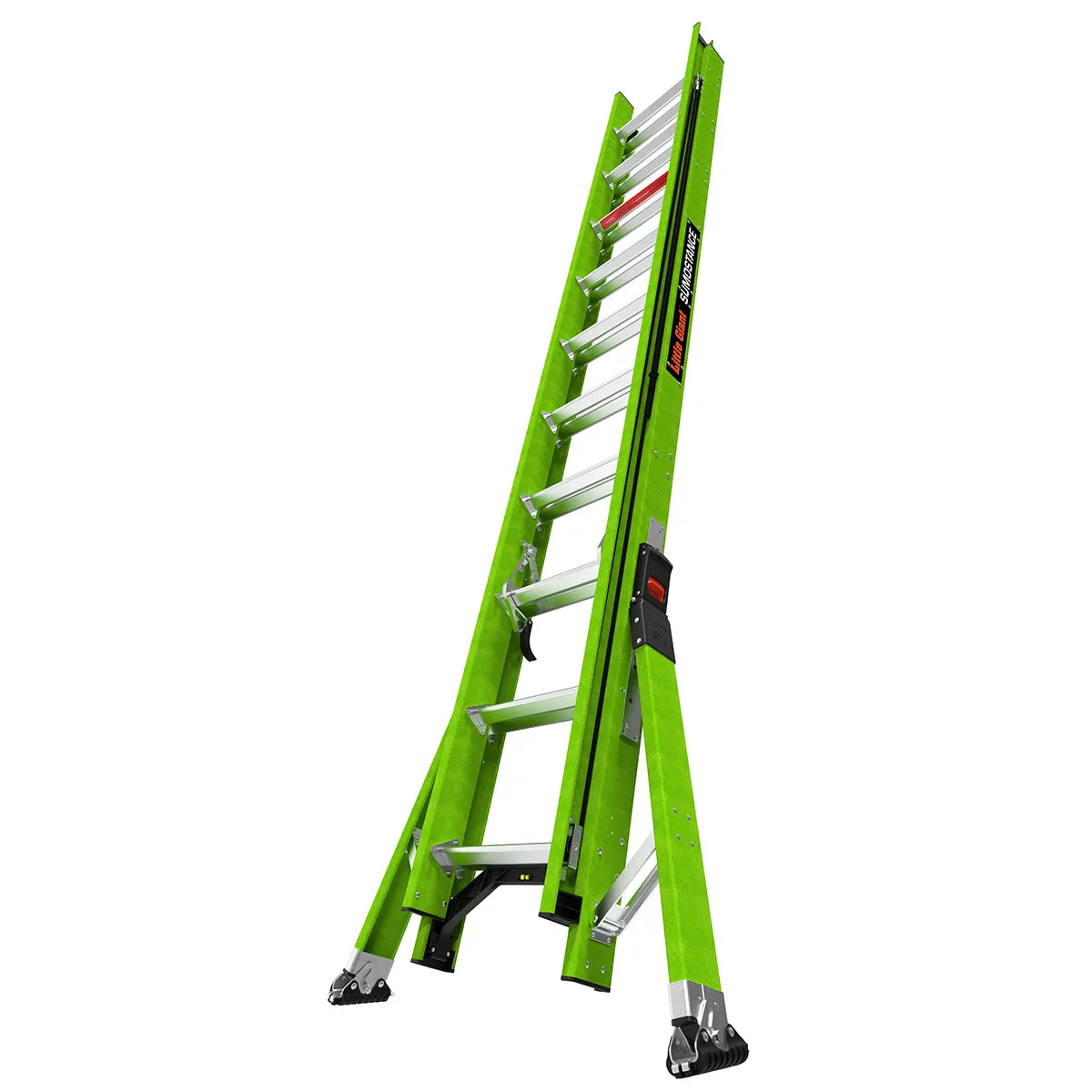 Little Giant Ladders 20' SumoStance Systems Extension Ladder, Fiberglass, Type 1A, 300lbs. rated