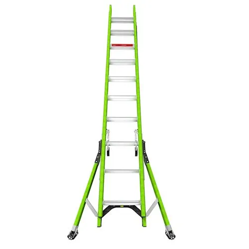 Little Giant Ladders 20' SumoStance Systems Extension Ladder, Fiberglass, Type 1A, 300lbs. rated