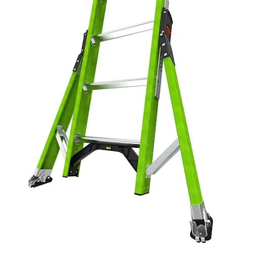 Little Giant Ladders 20' SumoStance Systems Extension Ladder, Fiberglass, Type 1A, 300lbs. rated