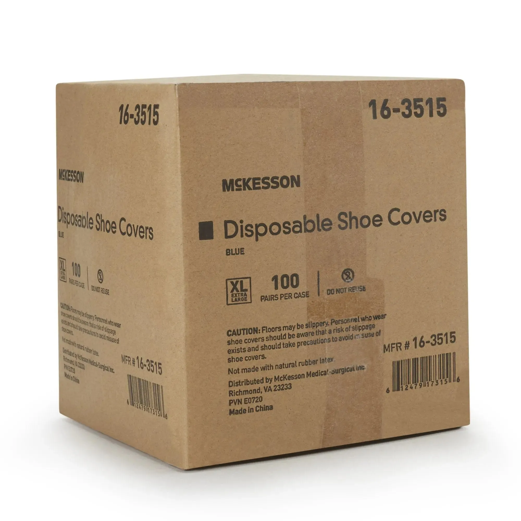 McKesson Blue Shoe Covers, Non-Skid, 100 Pairs/Box, X-Large