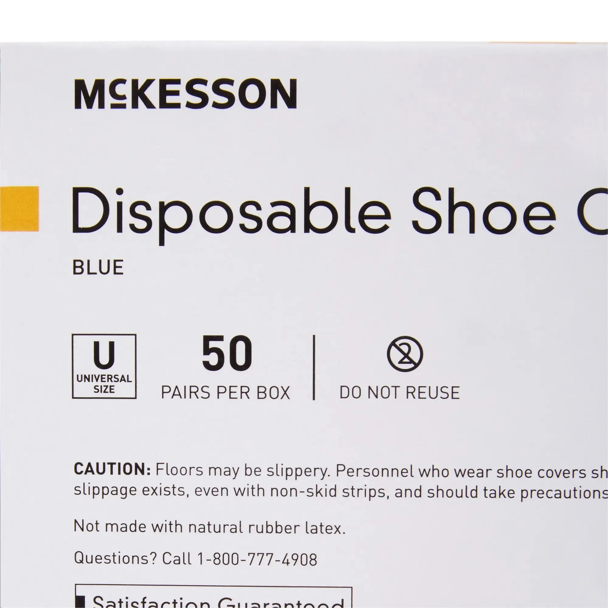 McKesson Shoe Cover, One Size Fits Most Shoe, High, Non-Skid Sole, Blue, Non-Sterile