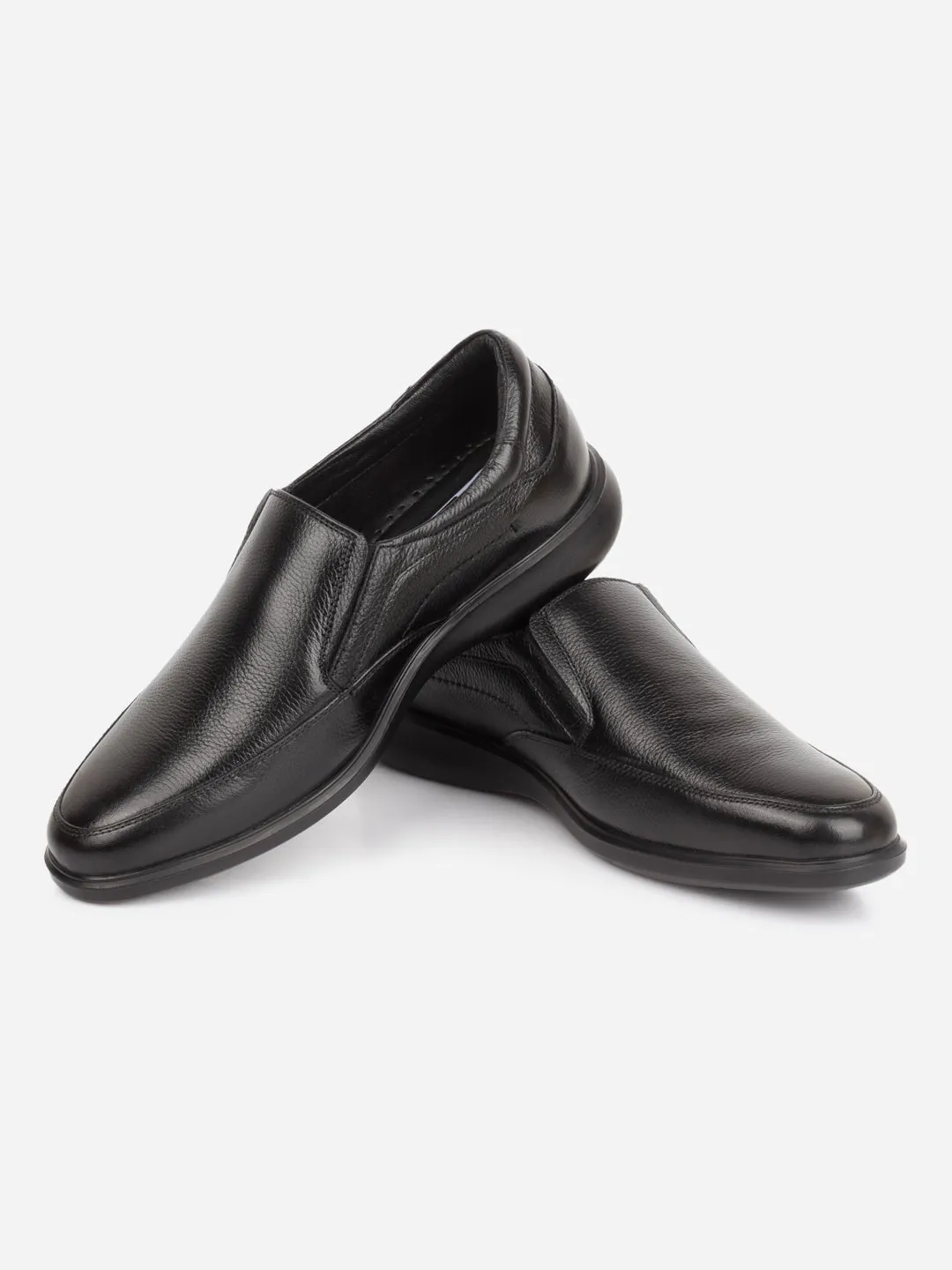 Men's Black Round Toe Comfort Fit Semi Formal (ID2248)