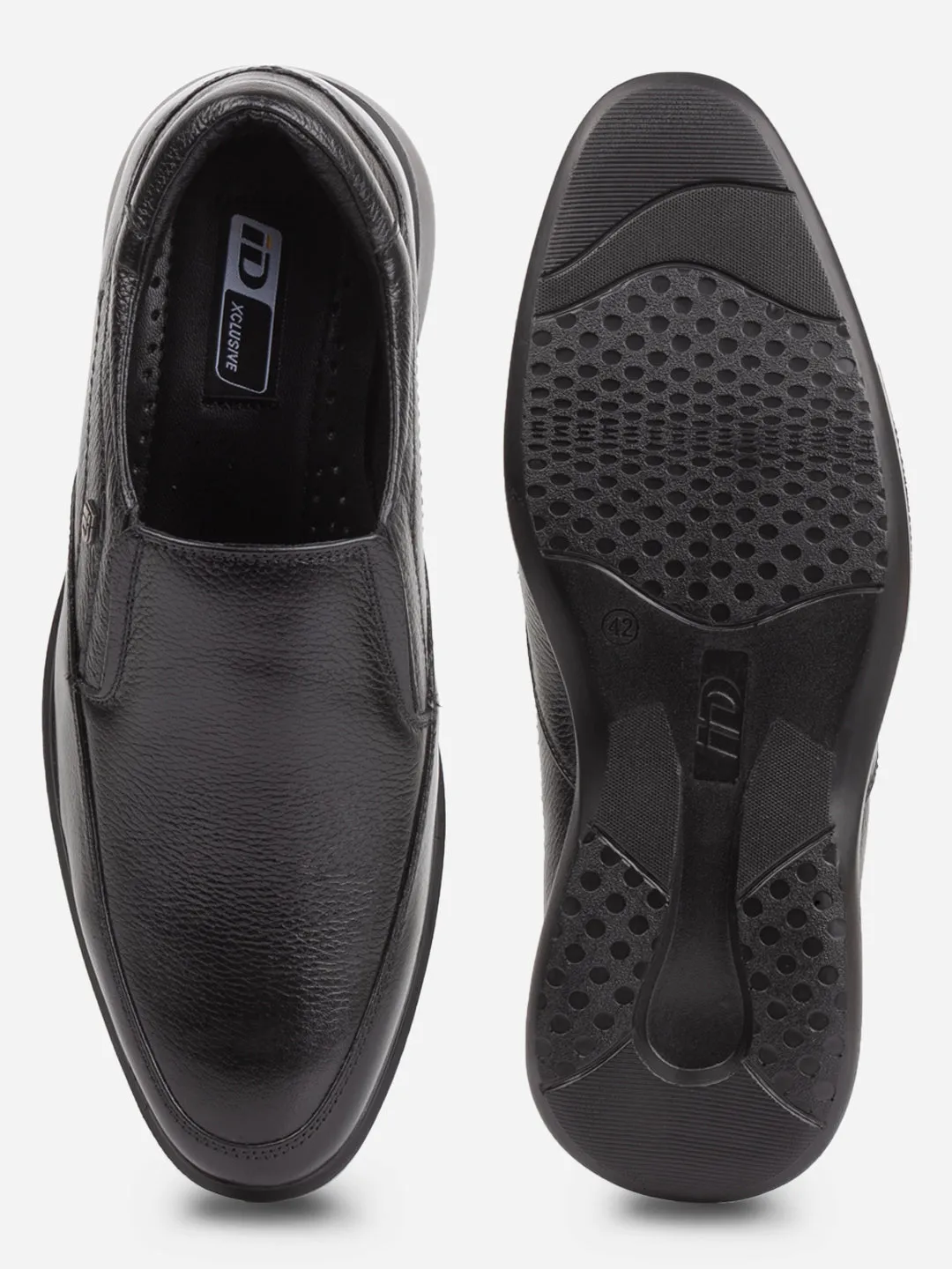 Men's Black Round Toe Comfort Fit Semi Formal (ID2248)