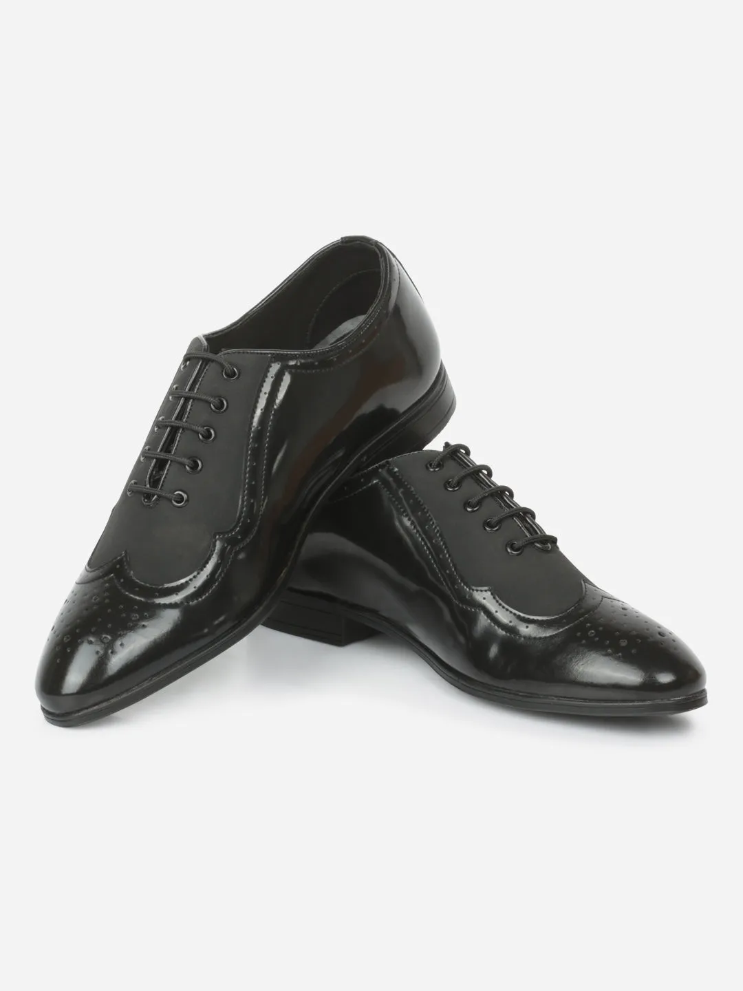 Men's Black Round Toe Lace up Formal (IX1083)