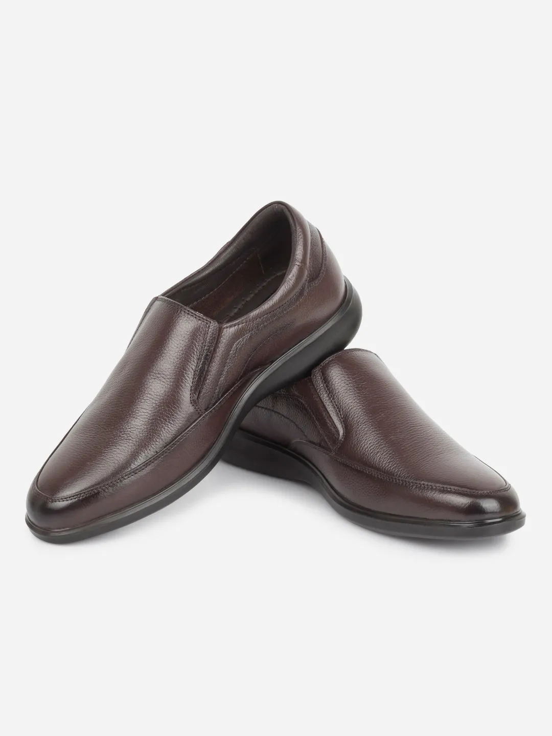 Men's Brown Round Toe Comfort Fit Semi Formal (ID2248)