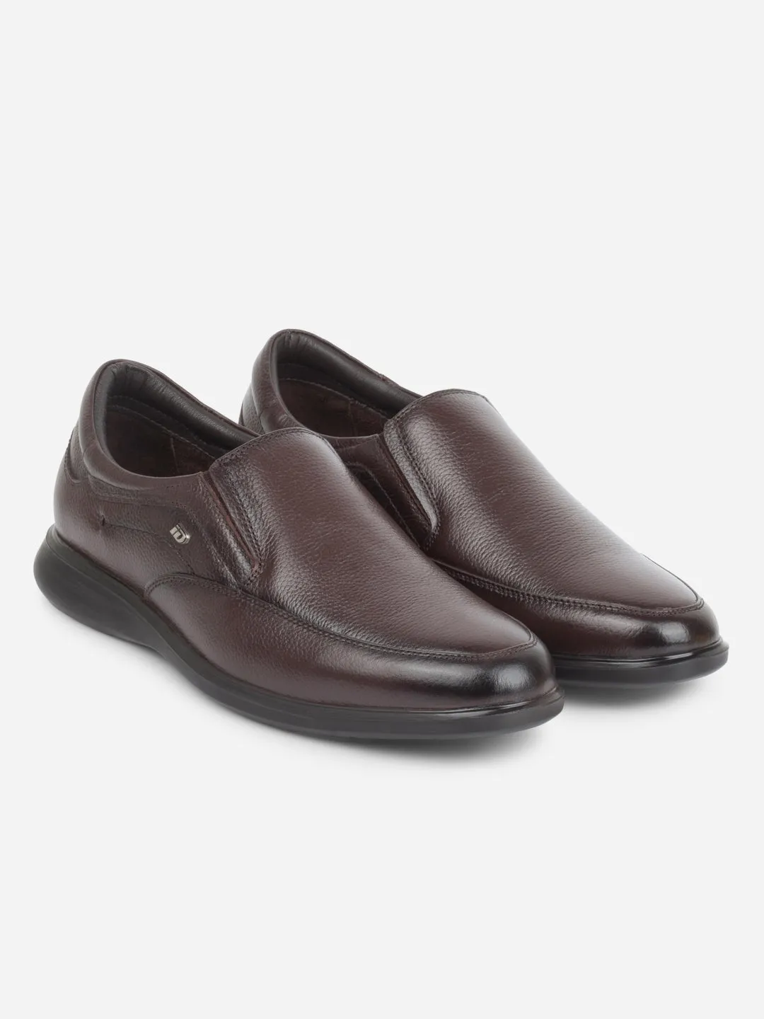 Men's Brown Round Toe Comfort Fit Semi Formal (ID2248)