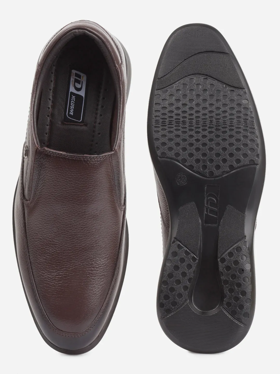 Men's Brown Round Toe Comfort Fit Semi Formal (ID2248)