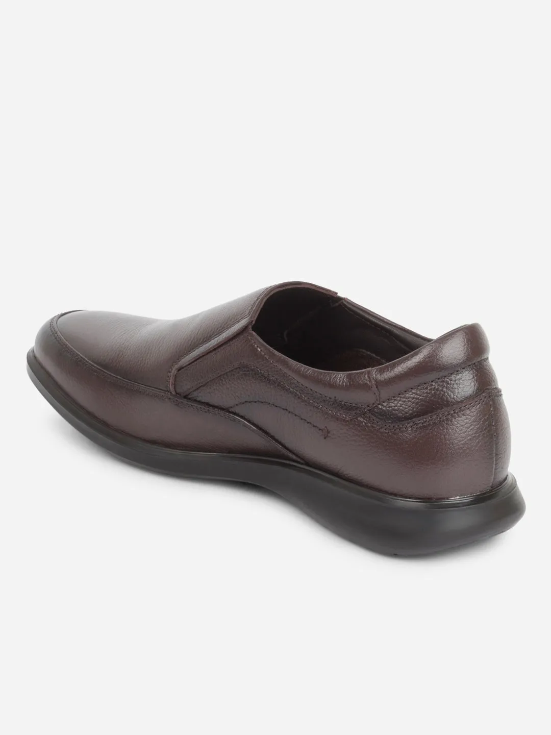 Men's Brown Round Toe Comfort Fit Semi Formal (ID2248)