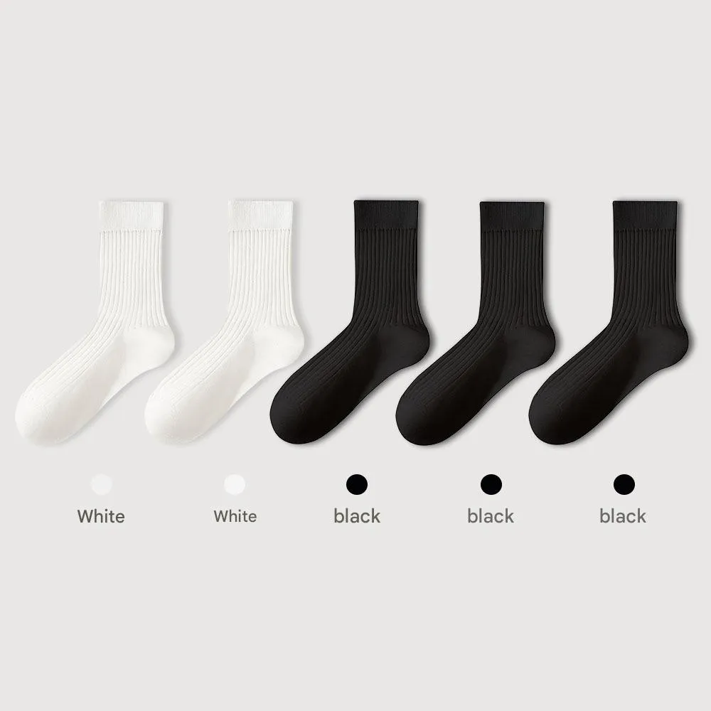 Men's Pure Cotton Mid-tube Business Socks