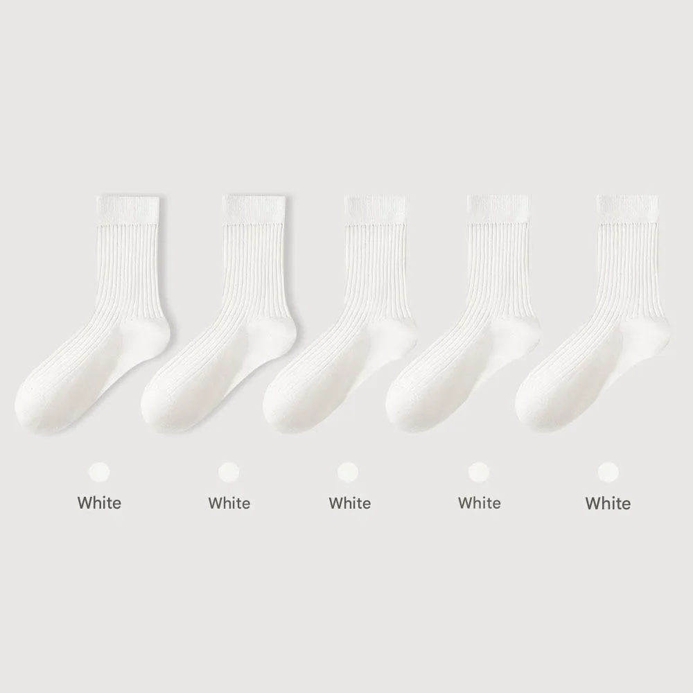 Men's Pure Cotton Mid-tube Business Socks