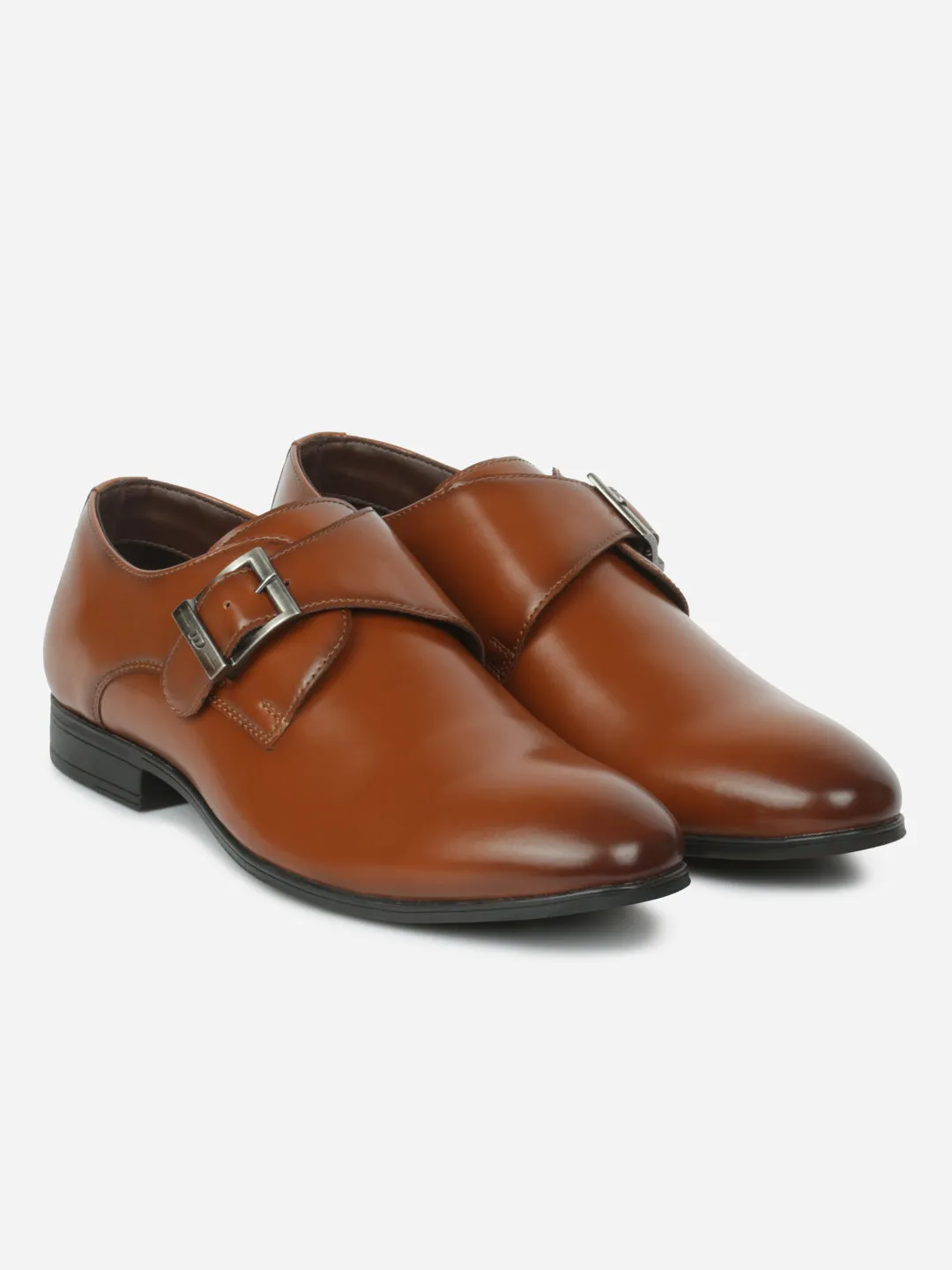 Men's Tan Round Toe Monk Formal (IX1081)