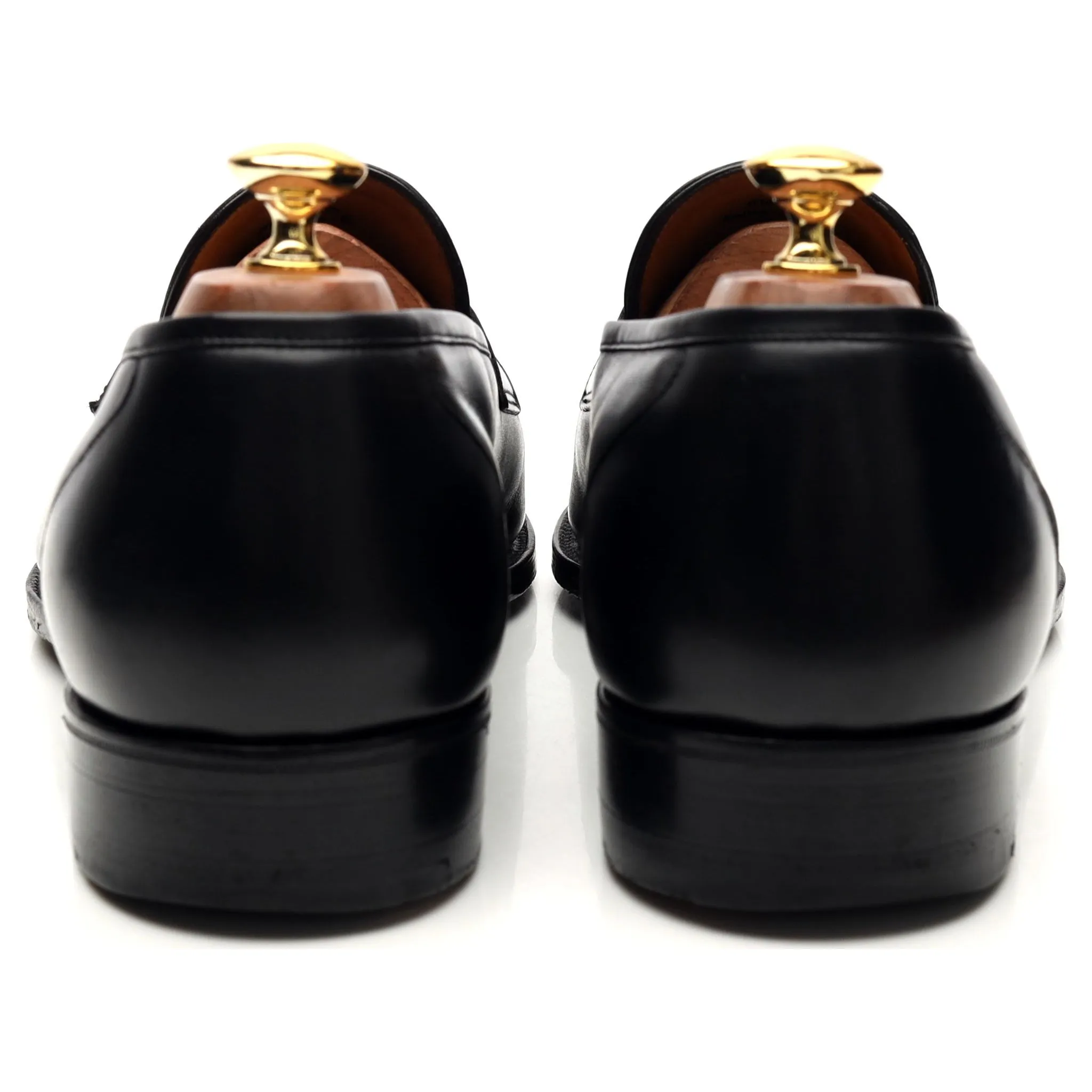 'Monaco' Black Leather Loafers UK 10.5 E