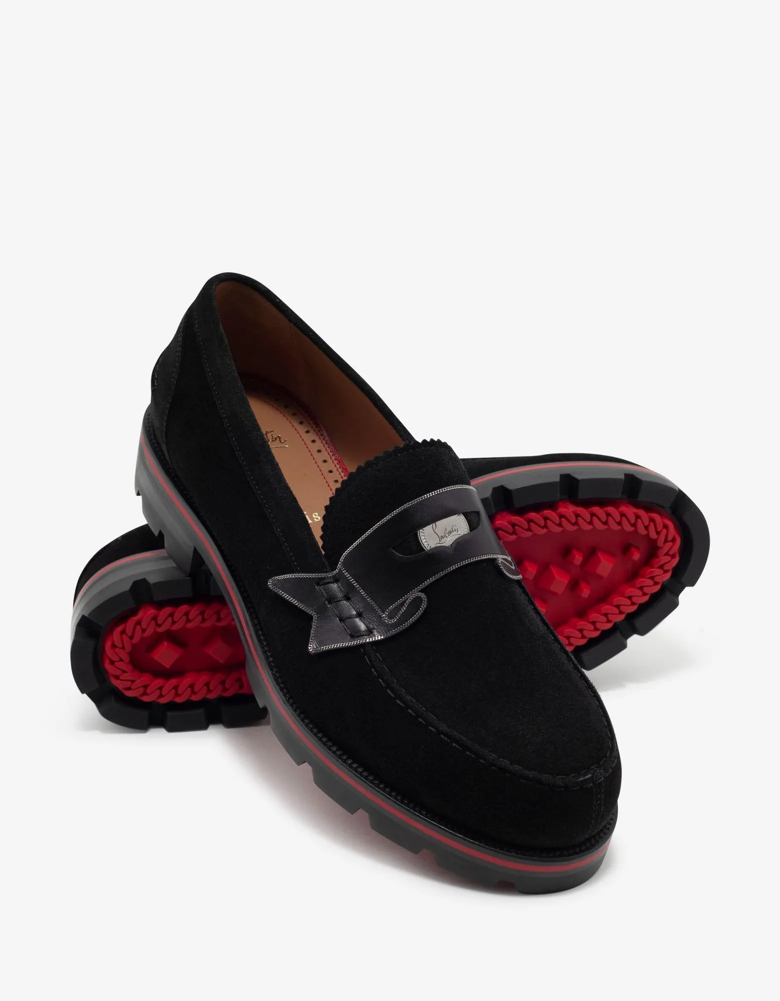 Monocroc Black Crosta Wax Penny Loafers