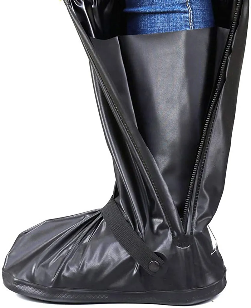 Non-Slip PVC Rainproof Shoe Covers with Zipper