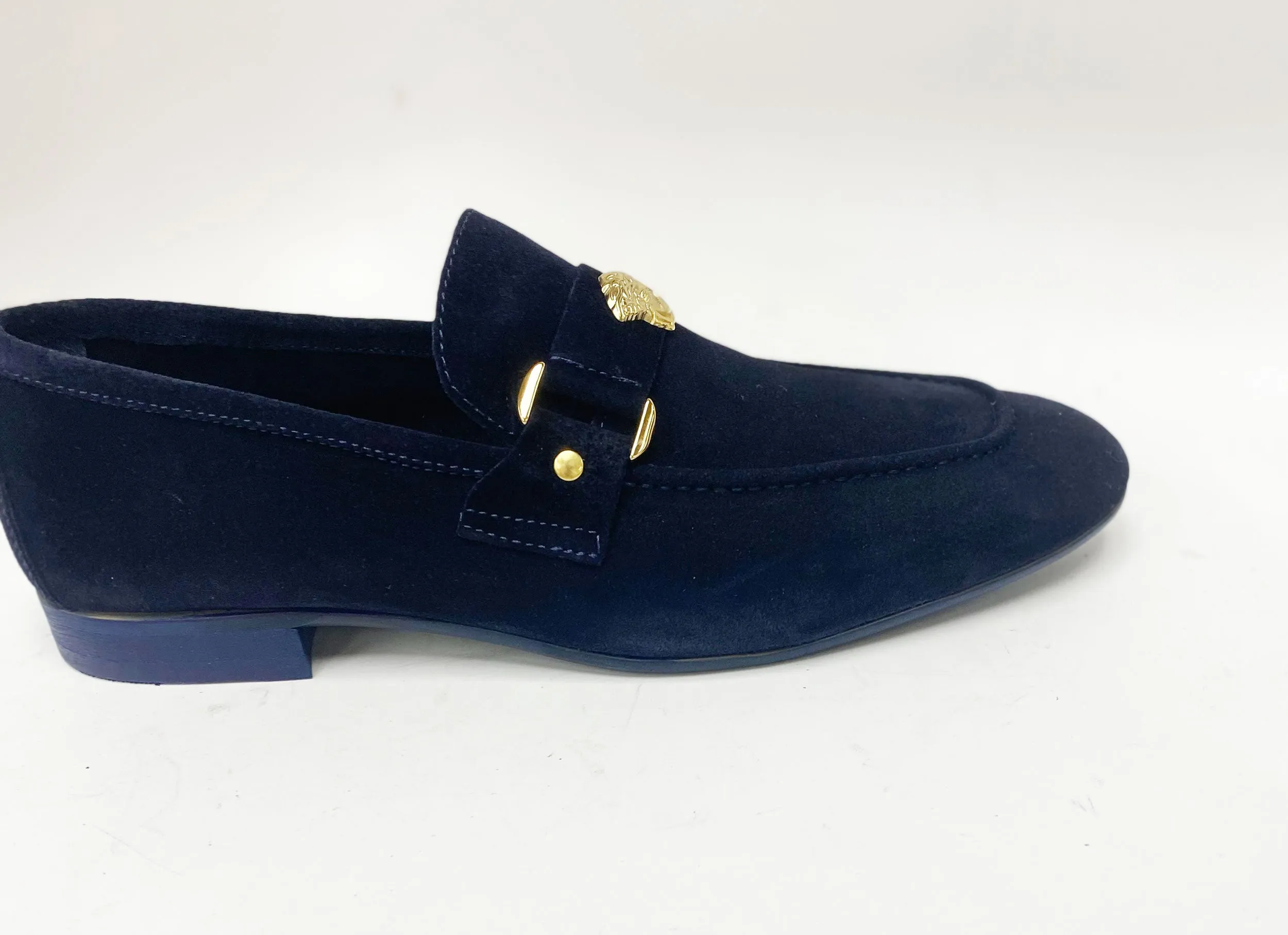 Pelle Suede Slip-On Loafer Navy