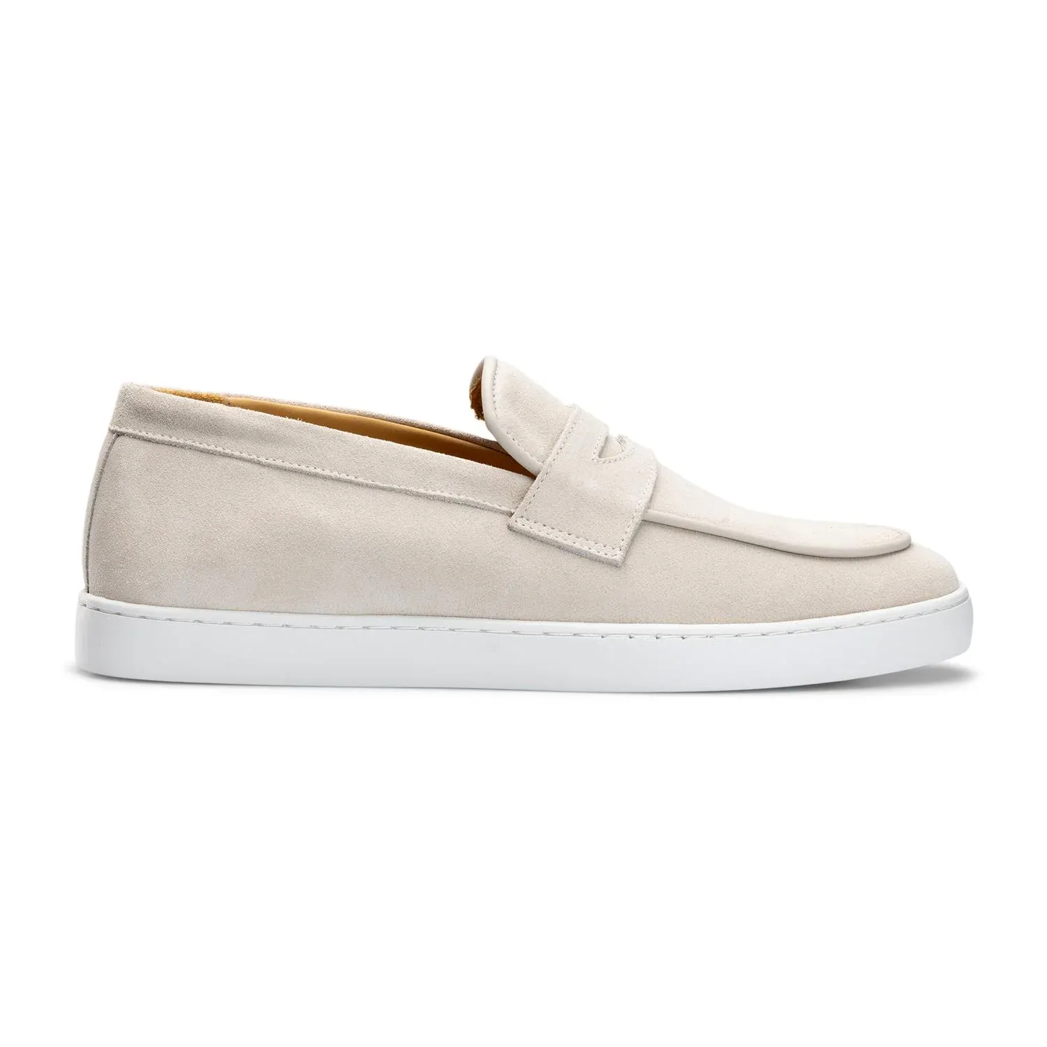 Penny Sneaker White Suede