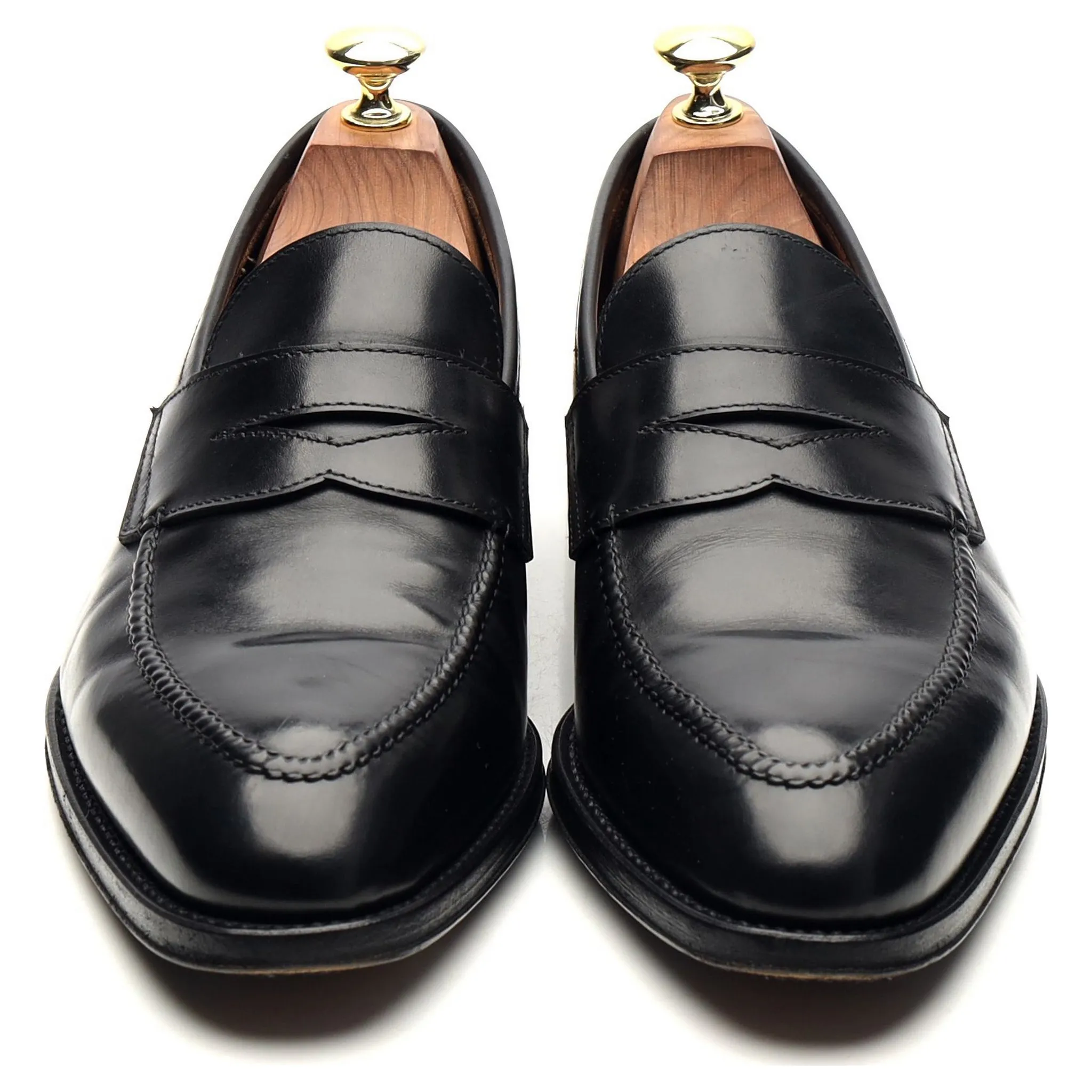 'Principe' Black Leather Loafers UK 7.5 EU 41.5