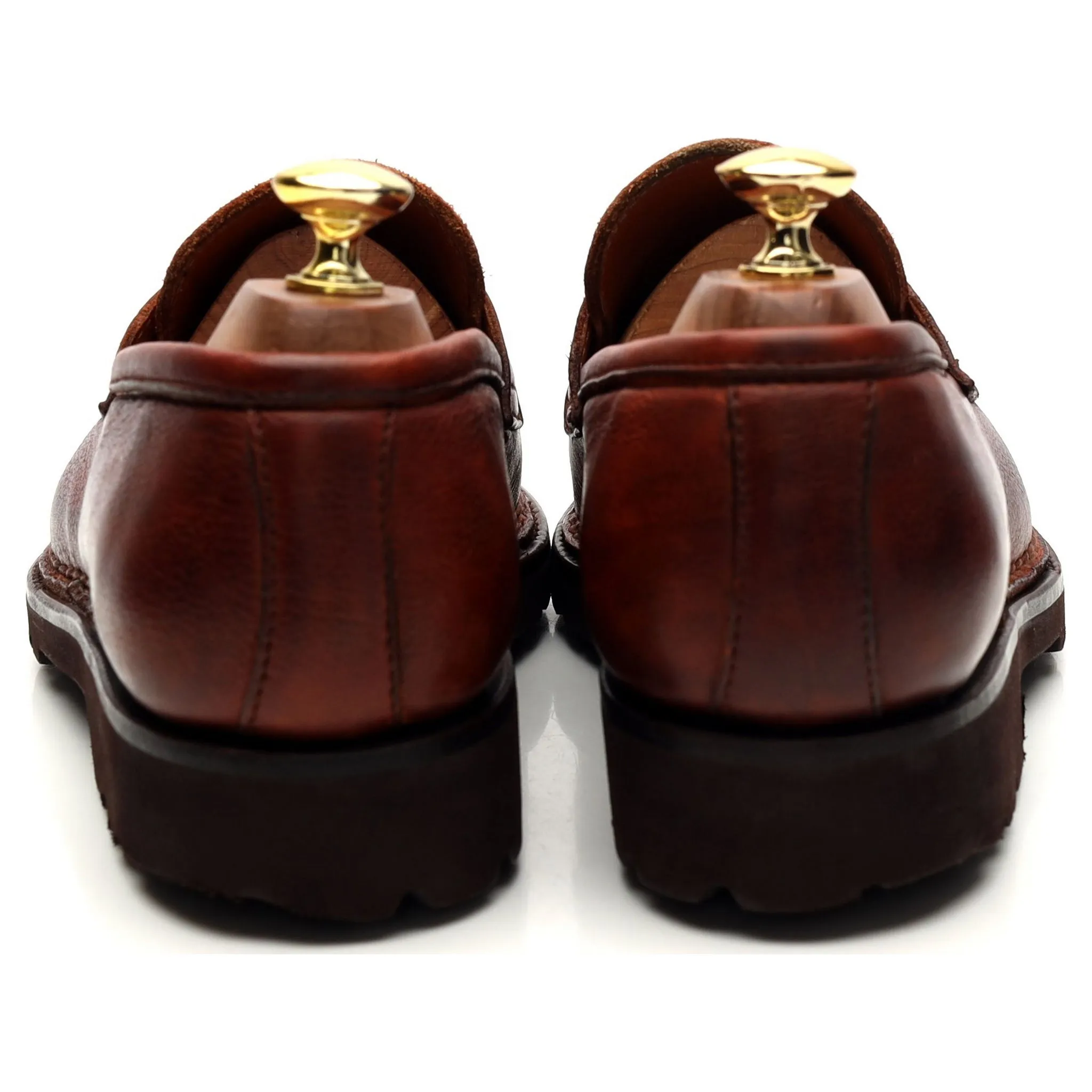 'Principe' Tan Brown Leather Loafers UK 8.5