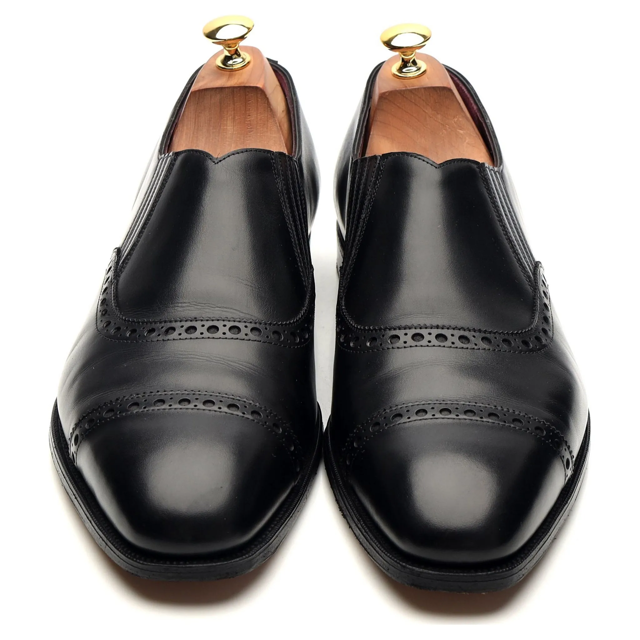 Ralph Lauren Black Leather Lazyman Slip On Loafers UK 10.5 E