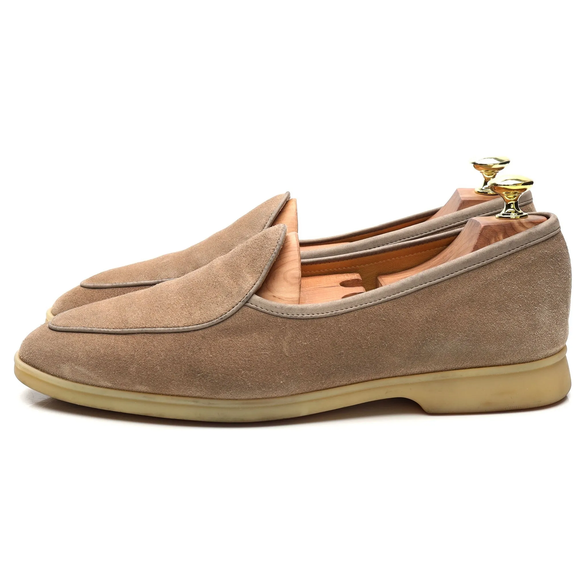 'Sagan Stride' Beige Suede Slip On Loafers UK 7 / UK 7.5