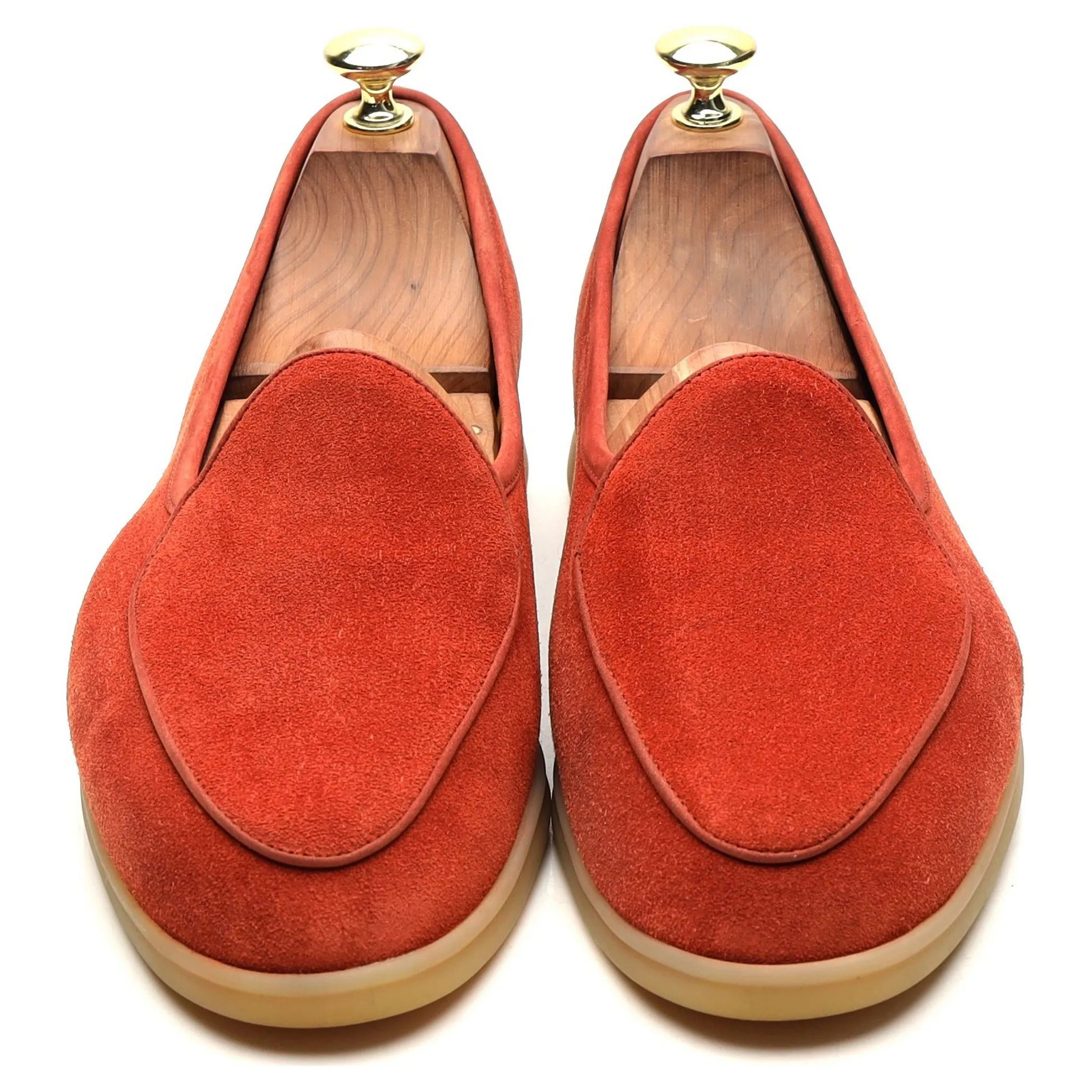 'Sagan Stride' Orange Suede Slip On Loafers UK 7 / UK 7.5