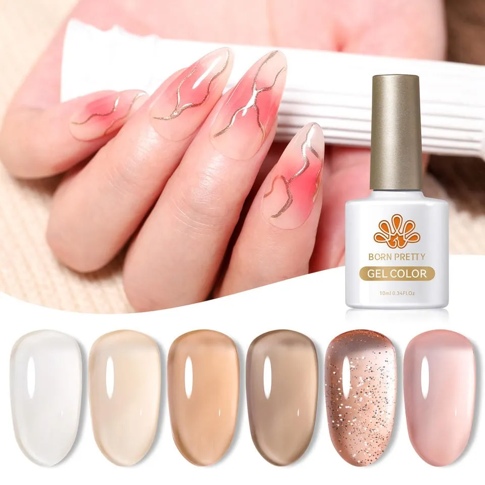 Secret Garden - Jelly Nude Gel Polish 6 Colour Set