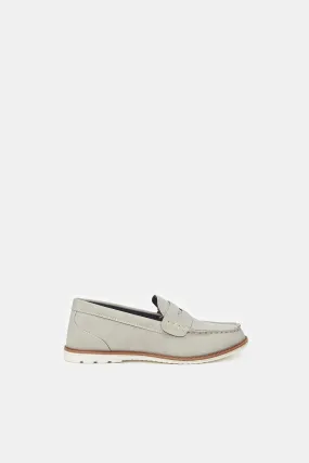 Senior Boys Grey Penny Loafer